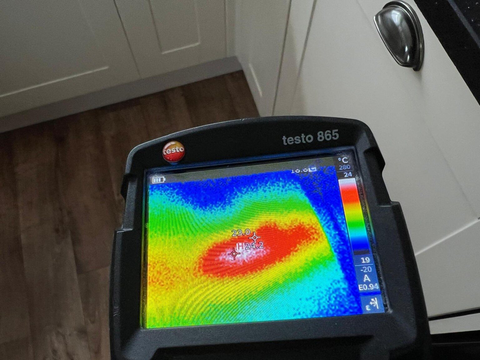 Primeline thermal imaging leak detection on a real job